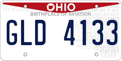 OH license plate GLD4133