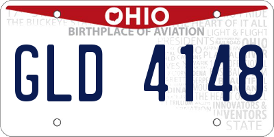 OH license plate GLD4148