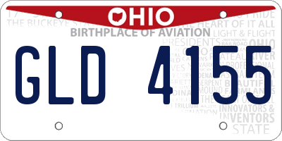 OH license plate GLD4155