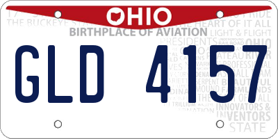 OH license plate GLD4157