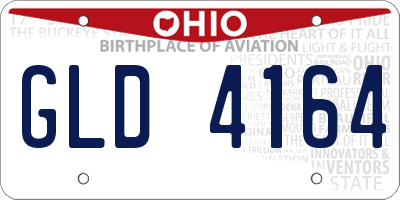 OH license plate GLD4164