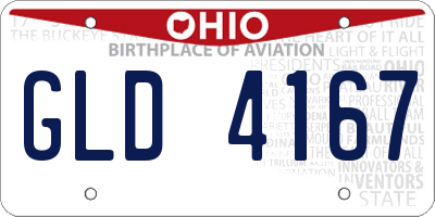 OH license plate GLD4167