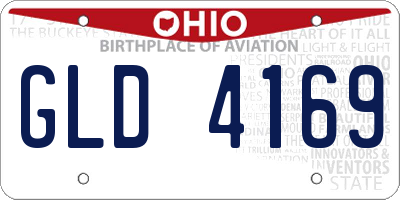 OH license plate GLD4169