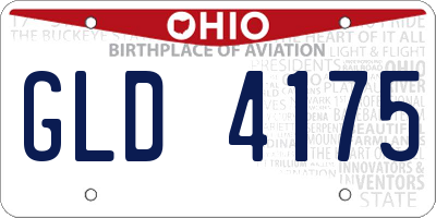 OH license plate GLD4175