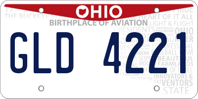 OH license plate GLD4221