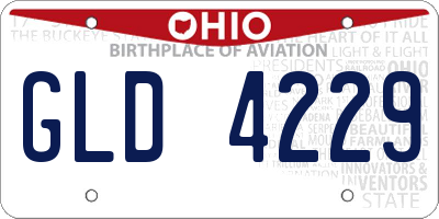 OH license plate GLD4229