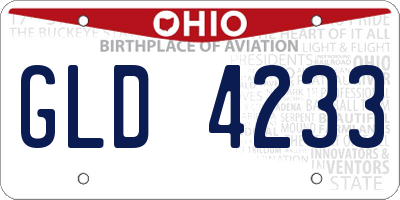 OH license plate GLD4233
