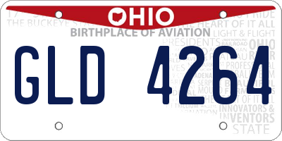 OH license plate GLD4264