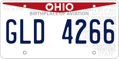 OH license plate GLD4266