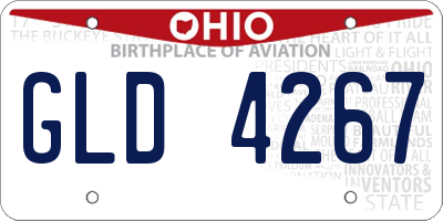 OH license plate GLD4267