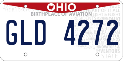 OH license plate GLD4272