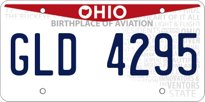 OH license plate GLD4295