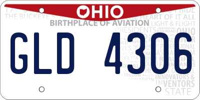 OH license plate GLD4306