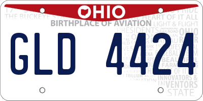 OH license plate GLD4424
