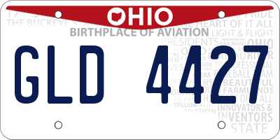 OH license plate GLD4427