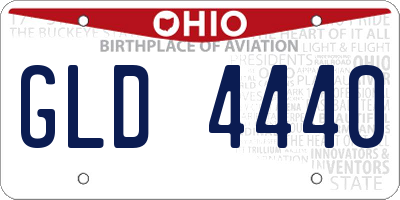 OH license plate GLD4440