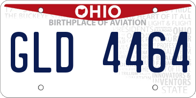 OH license plate GLD4464