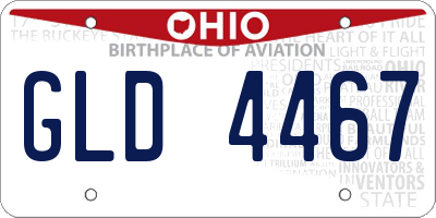 OH license plate GLD4467