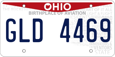 OH license plate GLD4469
