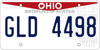 OH license plate GLD4498