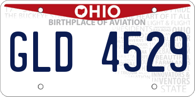 OH license plate GLD4529