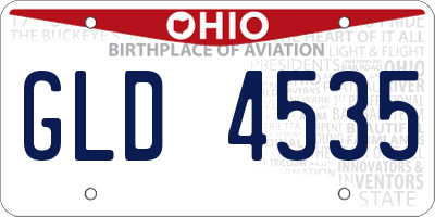 OH license plate GLD4535