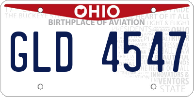 OH license plate GLD4547
