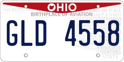 OH license plate GLD4558