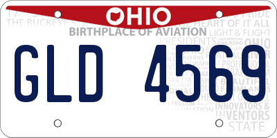 OH license plate GLD4569