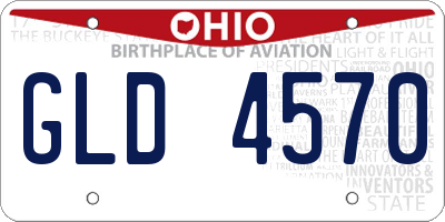 OH license plate GLD4570