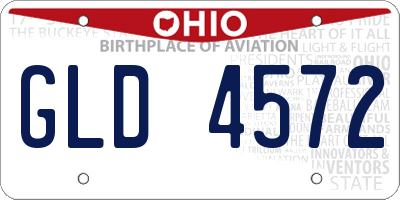 OH license plate GLD4572