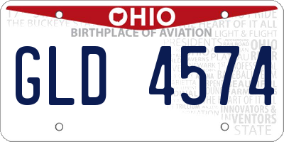 OH license plate GLD4574