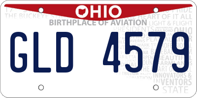 OH license plate GLD4579