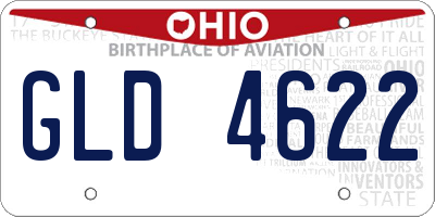 OH license plate GLD4622
