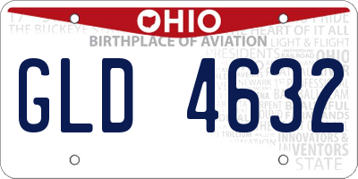 OH license plate GLD4632