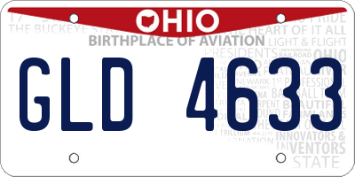 OH license plate GLD4633