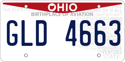 OH license plate GLD4663