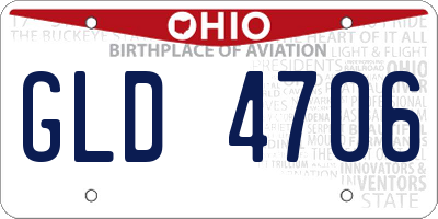 OH license plate GLD4706