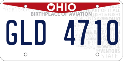 OH license plate GLD4710