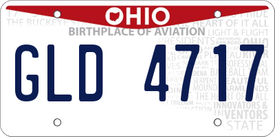 OH license plate GLD4717