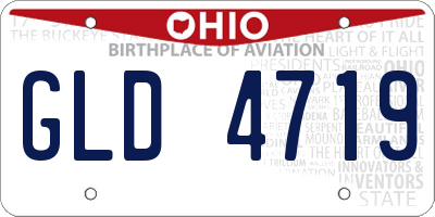 OH license plate GLD4719