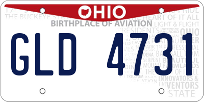 OH license plate GLD4731