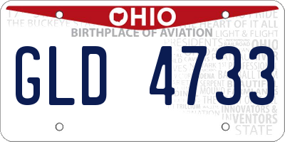 OH license plate GLD4733