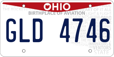 OH license plate GLD4746