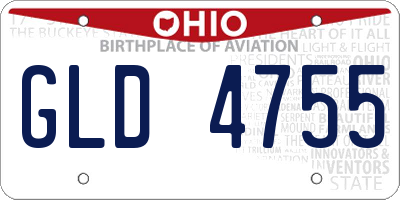 OH license plate GLD4755