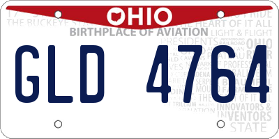 OH license plate GLD4764