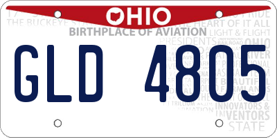 OH license plate GLD4805