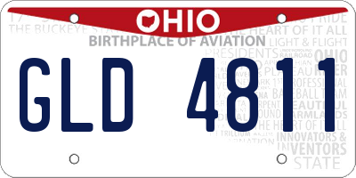 OH license plate GLD4811