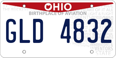 OH license plate GLD4832