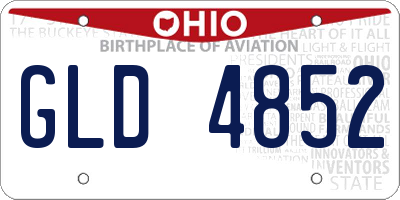 OH license plate GLD4852